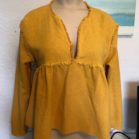 Zara Other - Zara mustard XS top